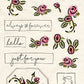 CCO22- Card Cut Out #22 - Rose Doodles