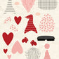 CCO23 - Card Cut Out #23 - Valentine Gnomes - Pink Geranium