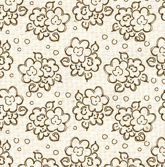 CHCDF8 Chocolate Cake Doodle Flowers Paper  8 1/2 x 11