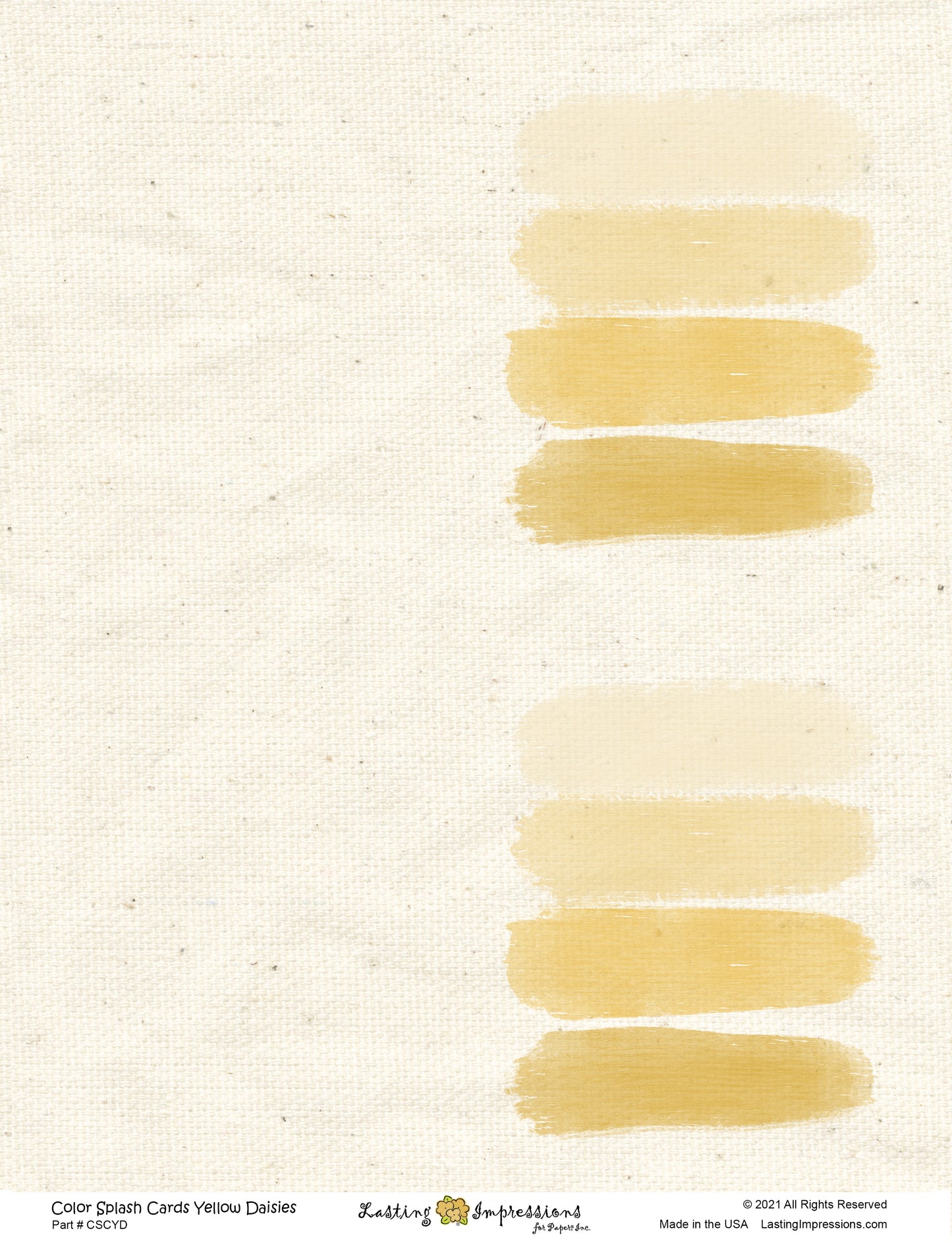 Color Splash Cards - Yellow Daisies