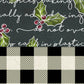 Buffalo Plaid & Holly Days Chalk Art DS Paper