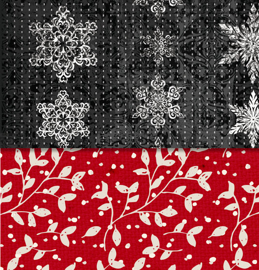 Red Wagon Twigs & Midnight Blizzard Double Sided Paper