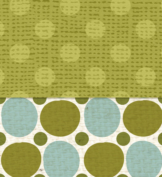 Inch Worm Polka Dot Double Sided Paper