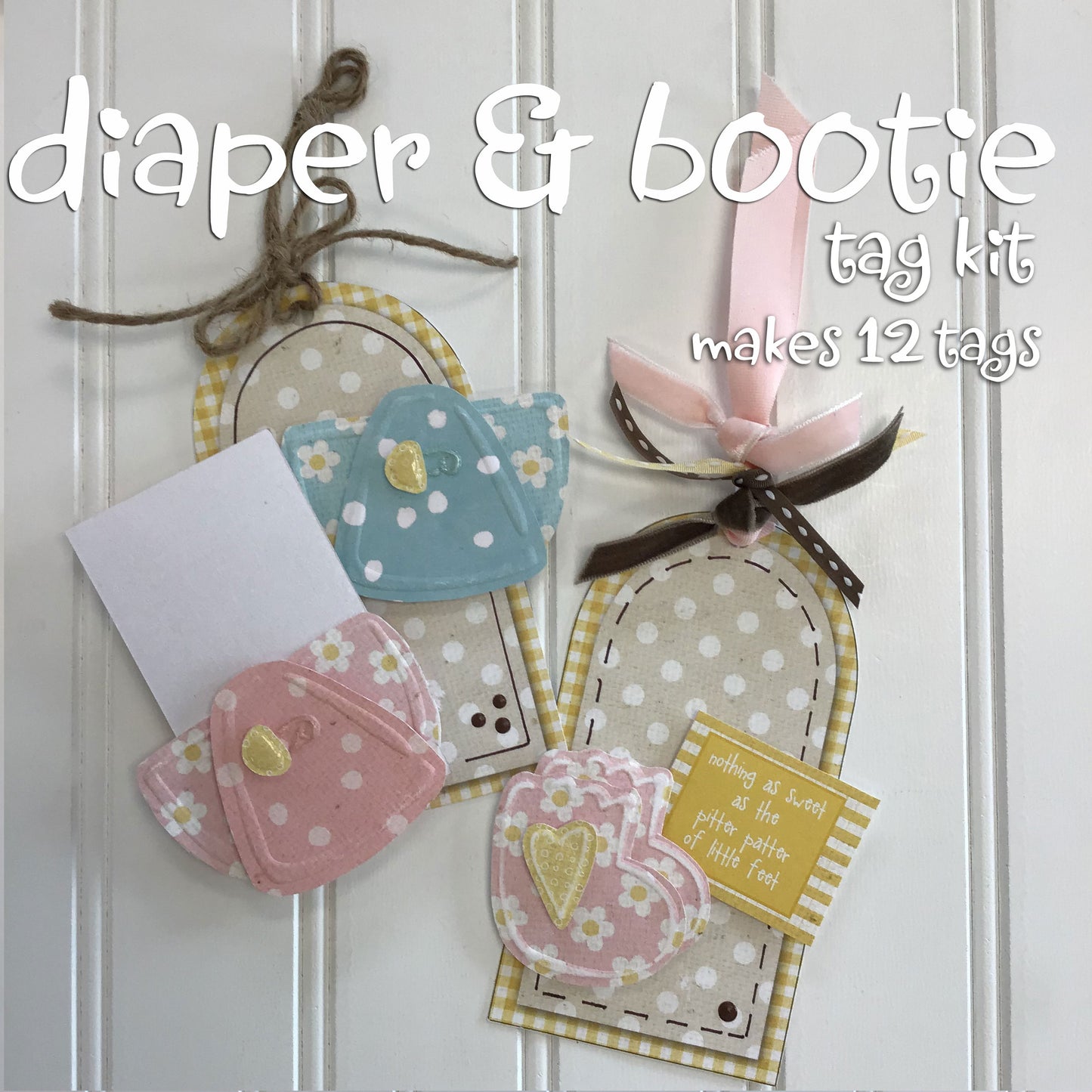 Diapers and Booties Tag Kit