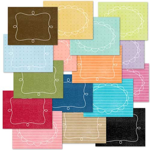 DFCVP - Doodle Frame Cards Variety Pack - 16 card pack