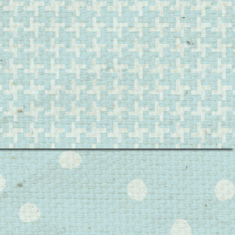 *DSFBMT French Blue Martha Dots & Tweed Double Sided Cardstock