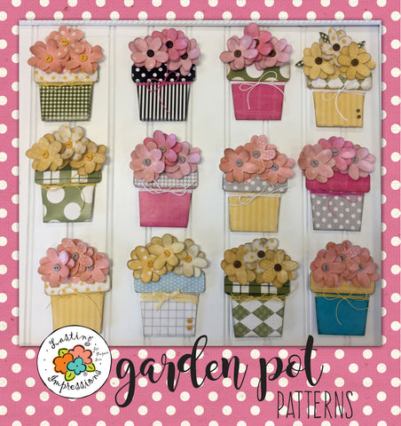 Garden Pot Patterns - Download Only