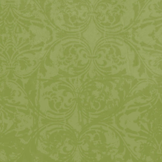 GMGDM8 - Garden Moss Green Damask 8 1/2 x 11 - One Sheet