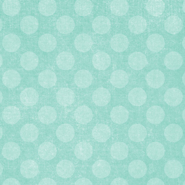 GBACD8 - Gentle Breeze Aqua Chalky Dots 8 1/2 x 11 - One Sheet
