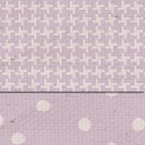 *DSVLMT Vintage Lilac Martha Dots & Tweed Double Sided Cardstock