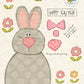 Bunny Shelf Sitter - Gray