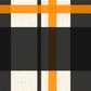 SH - Black & Orange Canvas Plaid 8 1/2 x 11