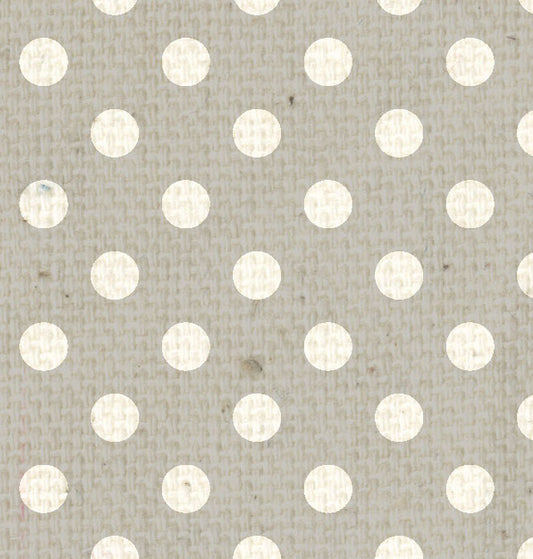 HK - Gray Canvas Polka Dots 8 1/2 x 11