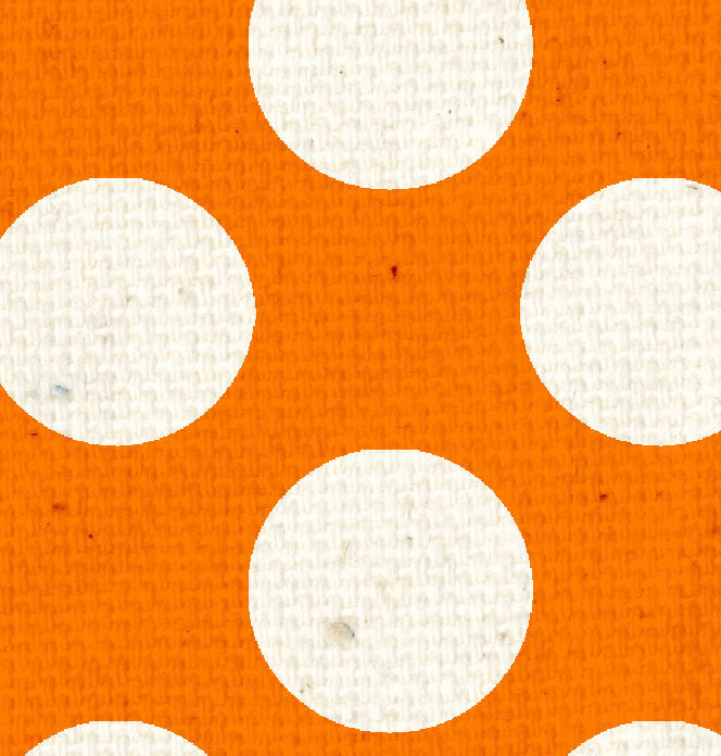 OYHLD8 - Orange Canvas w/Lg. Natural Dots 8 1/2 x 11