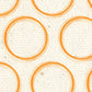 OYH - Natural Canvas w/Lg. Orange Circles 8 1/2 x 11
