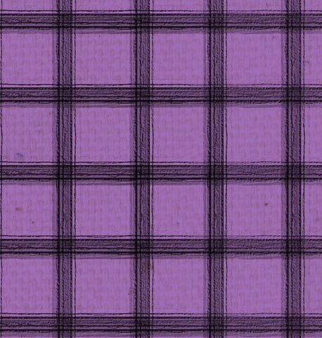 *SH - Purple Canvas w/Black Plaid 8 1/2 x 11