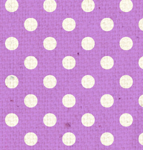 *SH - Purple Canvas Polka Dots 8 1/2 x 11