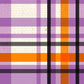 SH - Purple & Orange Canvas Plaid 8 1/2 x 11