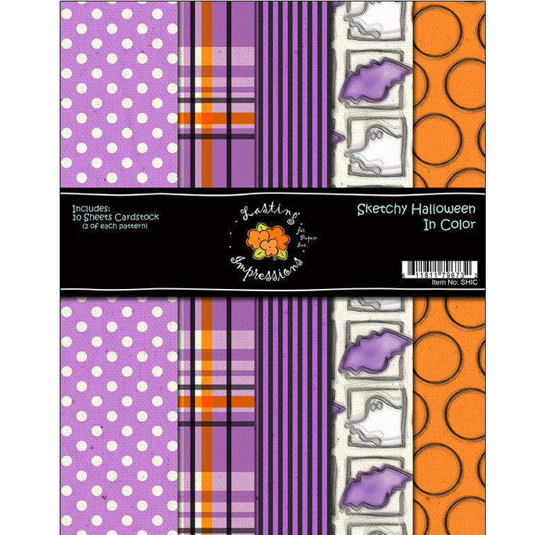 COSHIC8 - Sketchy Halloween In Color 8 1/2 x 11 Collection Pack