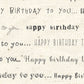 HBN - Happy Birthday Natural Paper  8 1/2 x 11