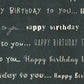 HBC - Happy Birthday Chalkboard Paper  8 1/2 x 11