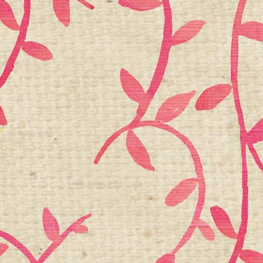 HSPGSV - Pink Geranium Stenciled Vines Paper  8 1/2 x 11