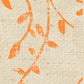 HSOPSV - Orange Poppy Stenciled Vines Paper  8 1/2 x 11