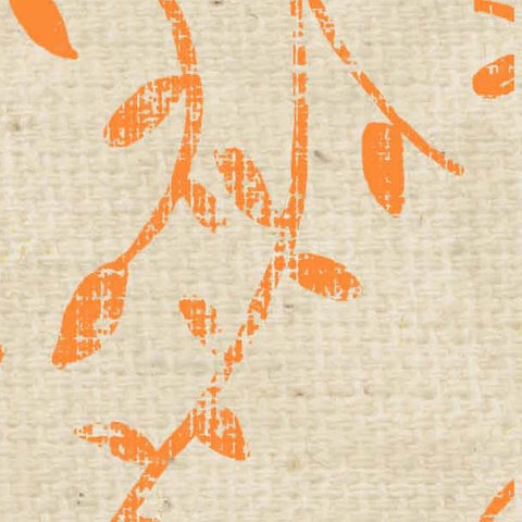 *HSOPSV - Orange Poppy Stenciled Vines Paper  8 1/2 x 11