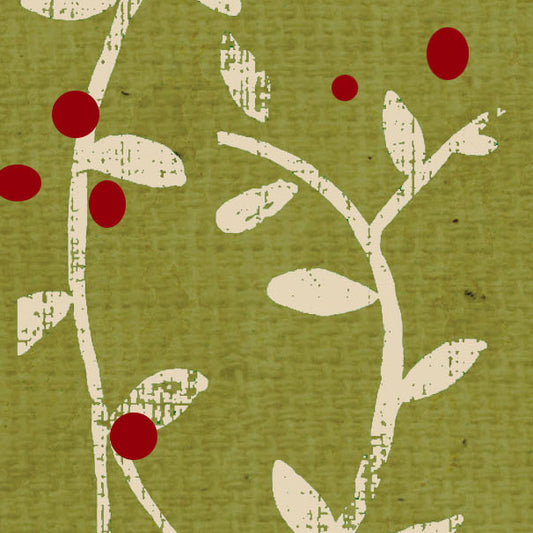 HBSV - Holly Berry Stenciled Vine