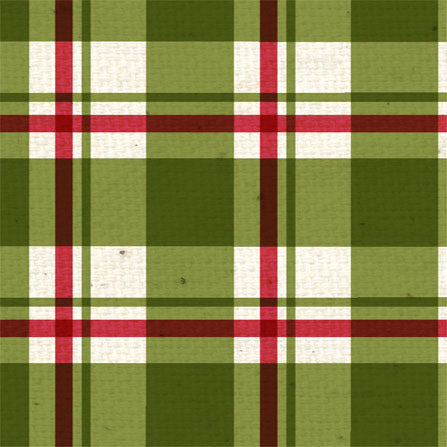 HB - Holly Berry Plaid 8 1/2 x 11 - One Sheet