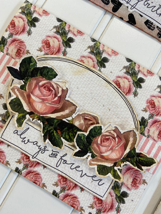 CCO20 - Card Cut Out #20 - Antique Rose