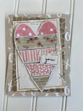 ****CCO25 - Card Cut Out #25 - Sweet Pink Heart Piecing
