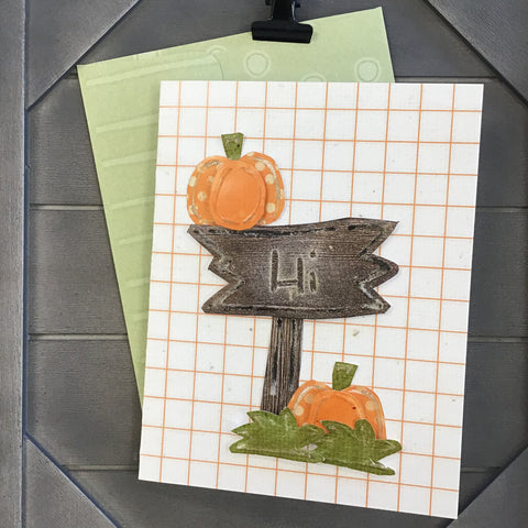 BOOtiful Card Camp - Pumpkin Greetings Mini Card Kit - Makes 4 Cards