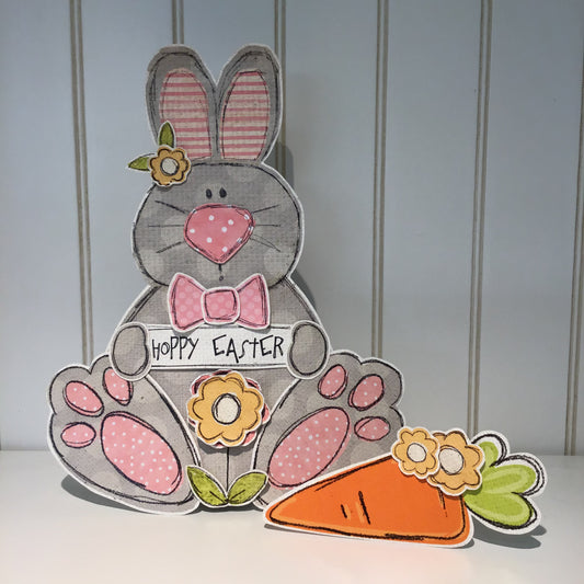 Bunny Shelf Sitter - Gray