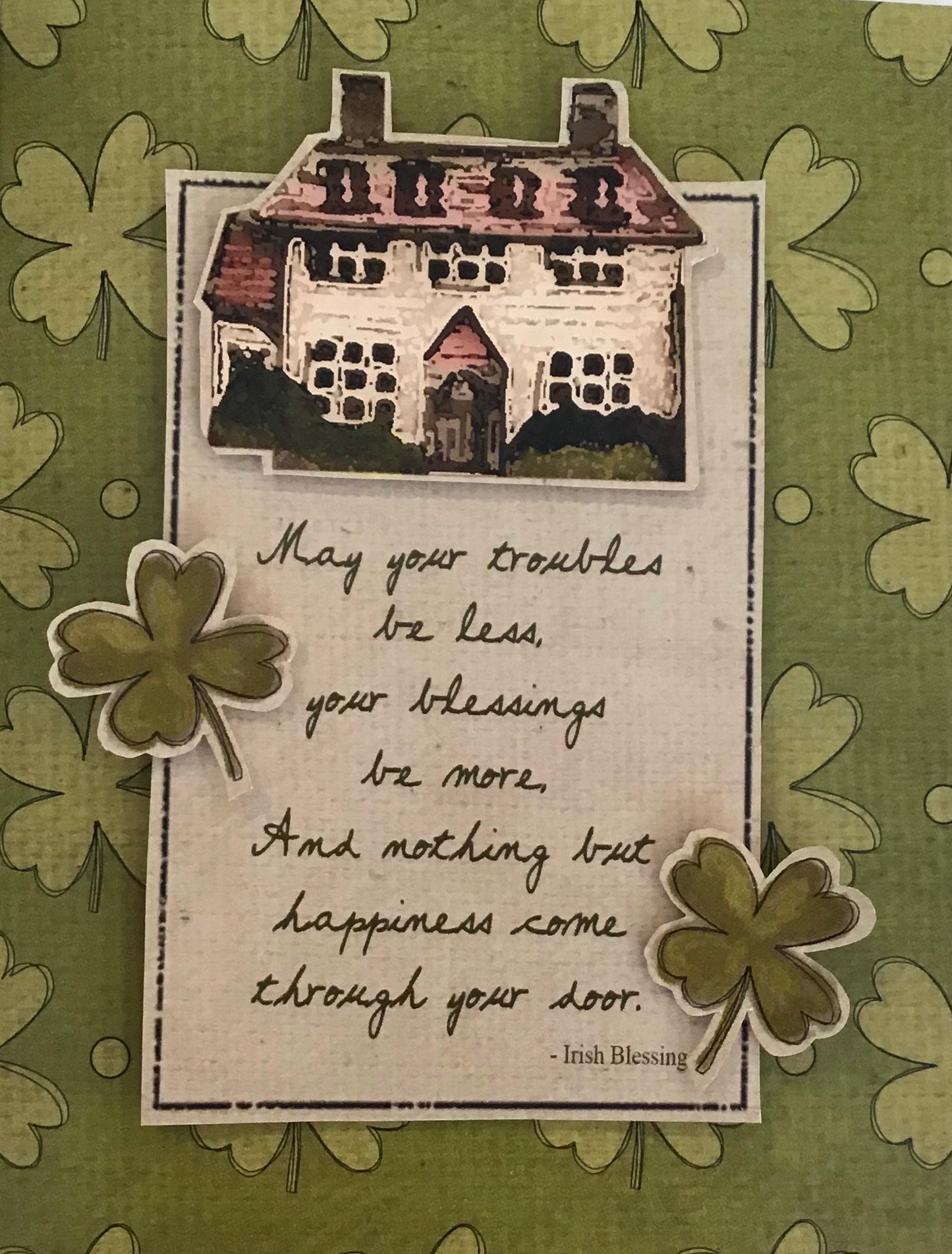 CCO136 - Card Cut Out #136 - Vintage Irish Cottage