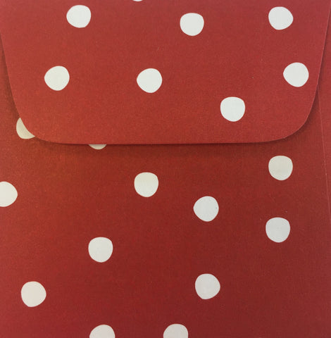 Cinnamon Dots Doodle Tag Envelope - Set of 4