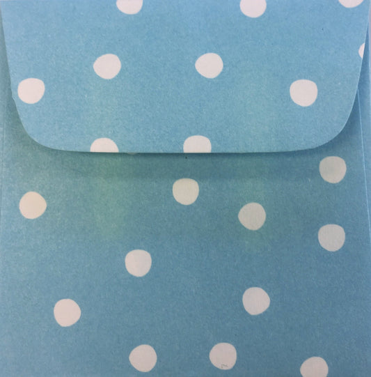 Boardwalk Blue Dots Doodle Tag Envelopes - Set of 4