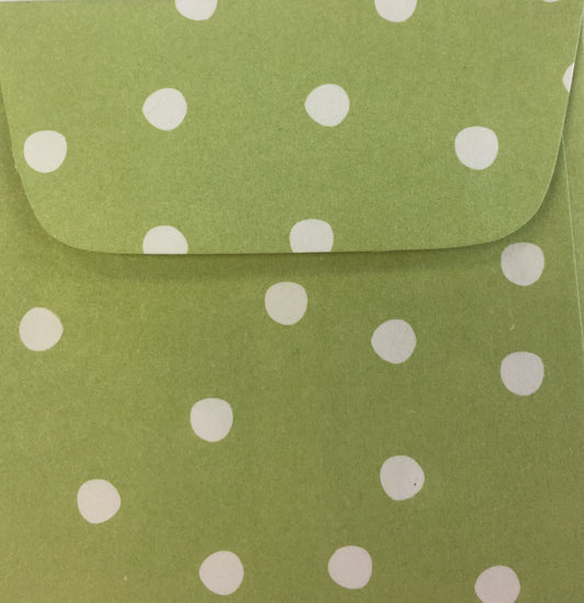 Kiwi Dots Doodle Tag Envelopes - Set of 4