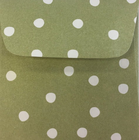 Celery Dots Doodle Tag Envelopes - Set of 4