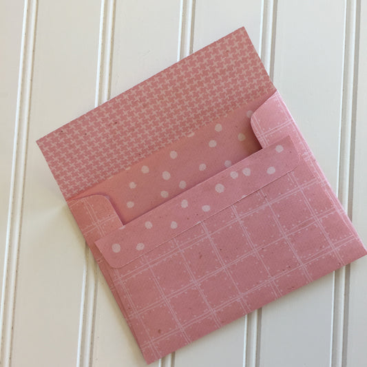 A2 Envelopes DIY Pink Geranium Reversible