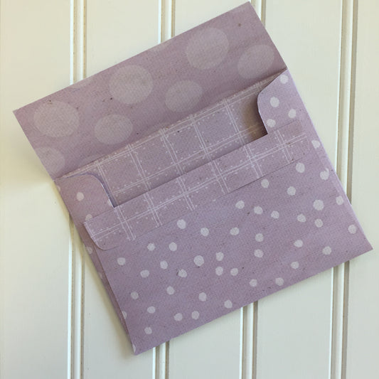 A2 Envelopes DIY Vintage Lilac Reversible