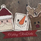 Merry Christmas Card & Tag Kit  - Create 2 of each