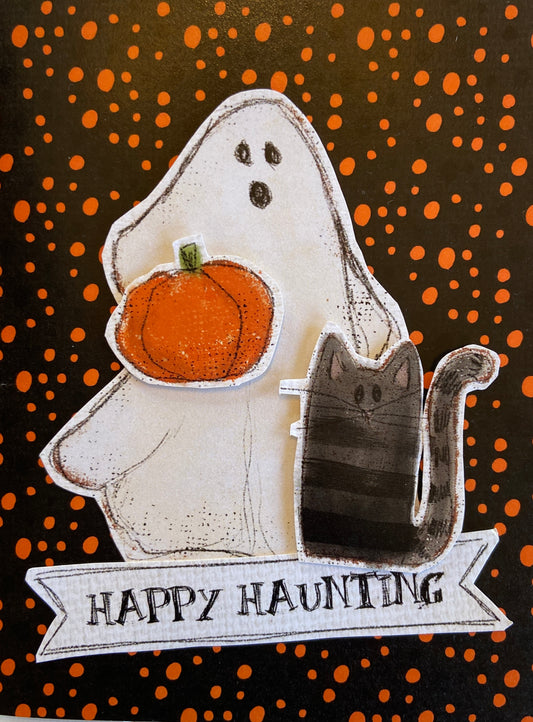 CCO 339 Card Cut Out #339 - Ghost with Cat