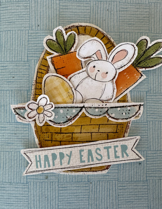 Hoppy Easter  Card Kit  - Create 2 of each