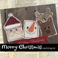 Merry Christmas Card & Tag Kit  - Create 2 of each