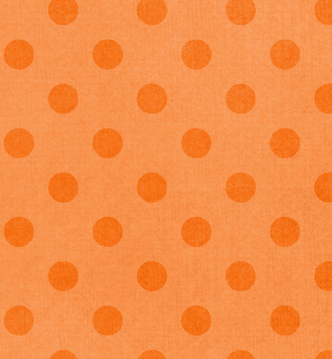 *KUDO81 Kumquat Dotty Dots 8 1/2 x 11 - One Sheet