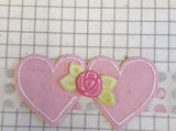 L1037 - Double Heart with Rose