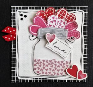 L9270 - Heart with Roses and Dots