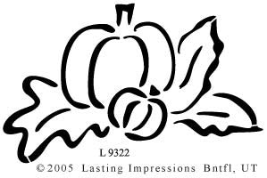 L9322 - PUMPKIN W/LEAVES