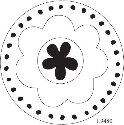 L9480-FLOWERW/CIRCLE FRAME